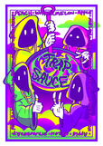 marketing poster for a vape shop. this flavor features the internet meme 'shadow wizard money gang' which was big at the time