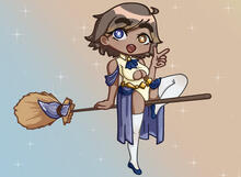 part of a series where i drew all my friend's characters as magical girls