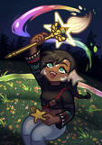 free art of a friend's ffxiv character